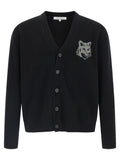 Black Merino Wool Cardigan