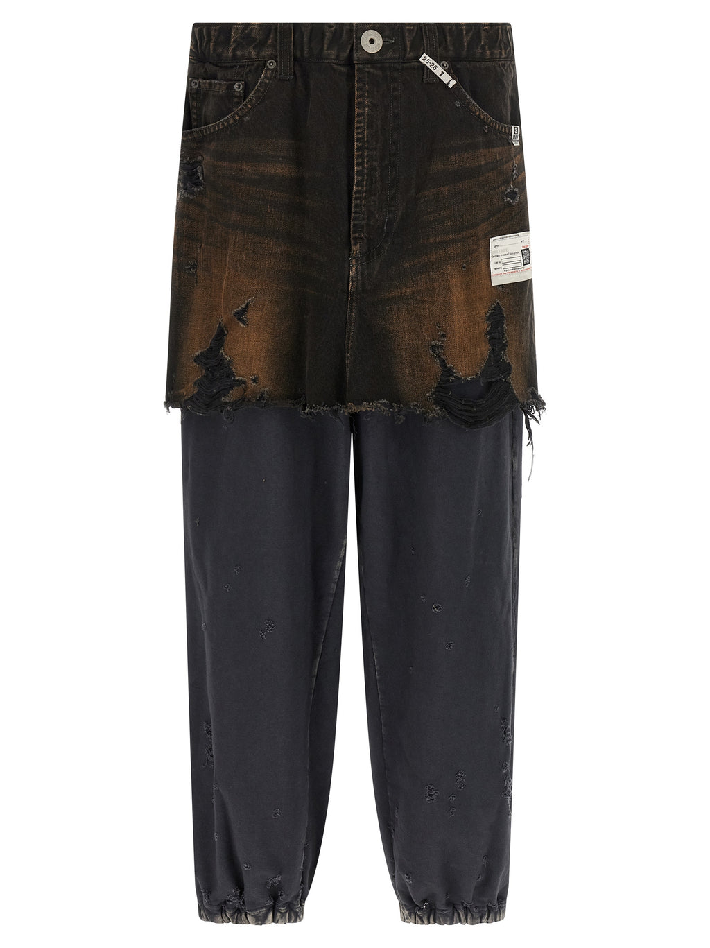 Black Cotton Casual Pants