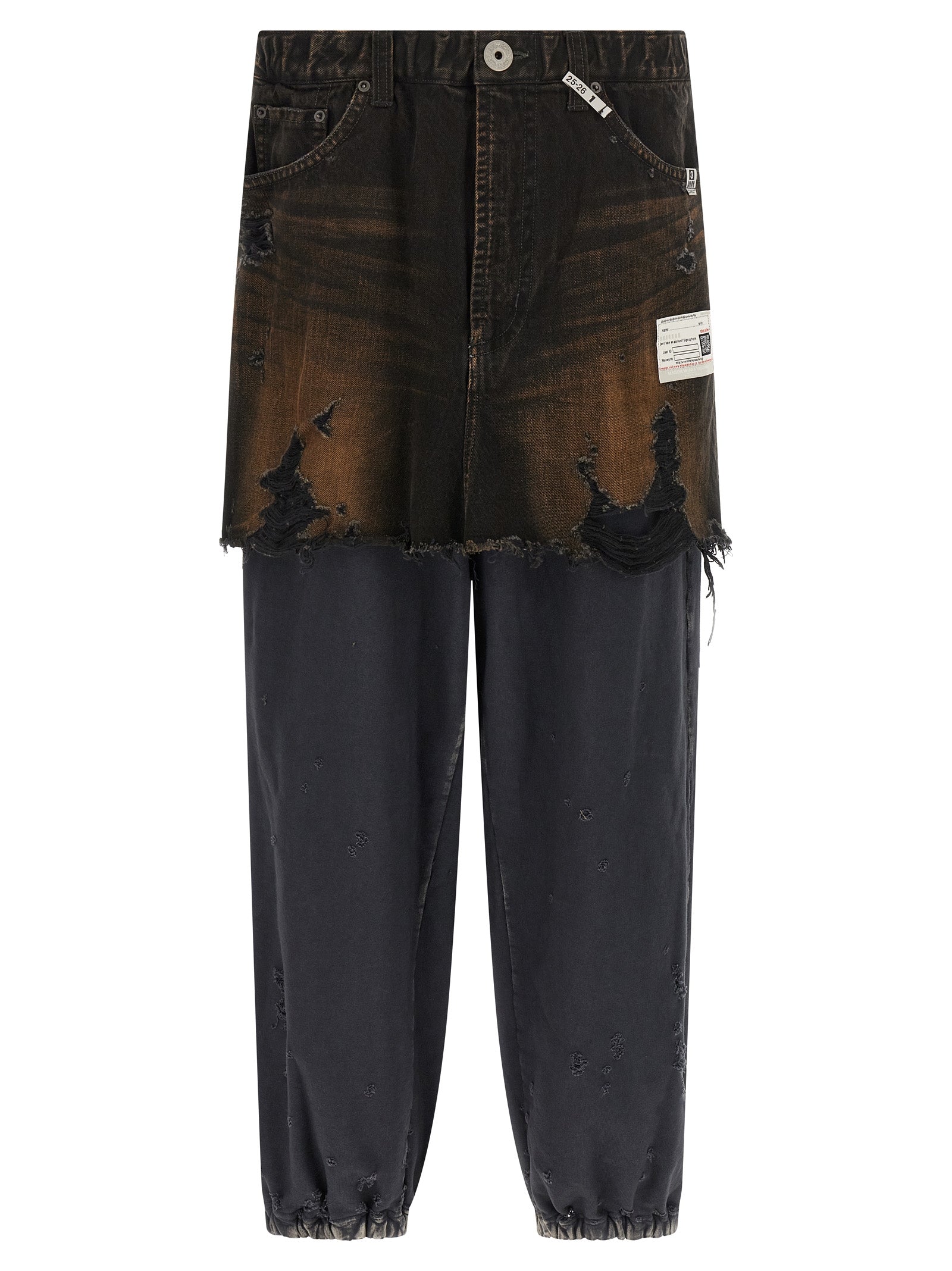 Black Cotton Casual Pants