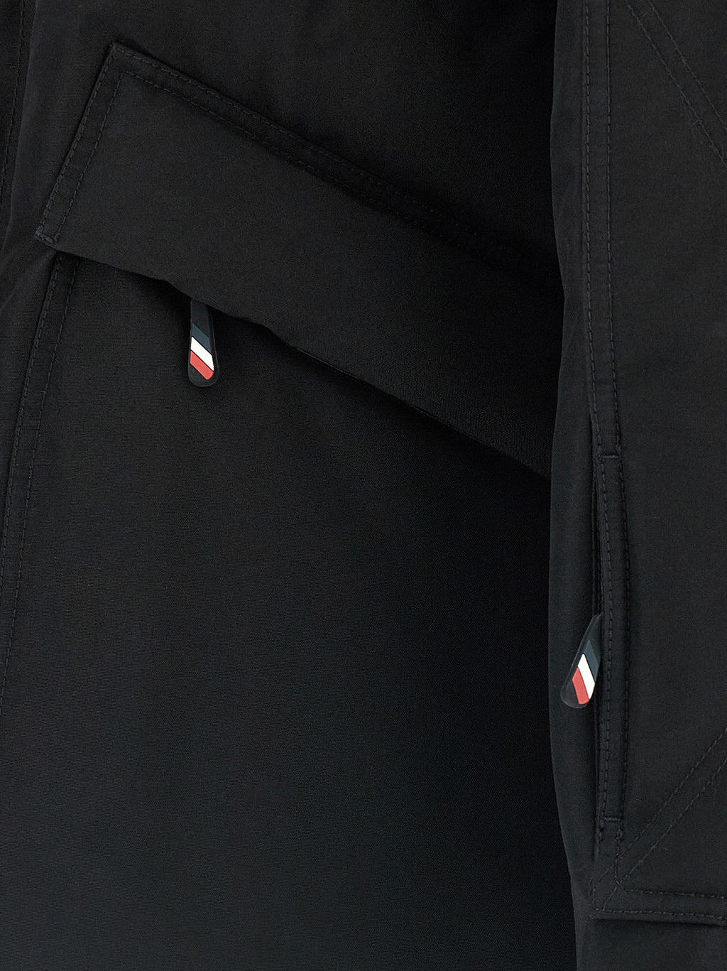 Black Polyester Shell Jacket