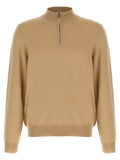 Beige Virgin Wool Cardigan