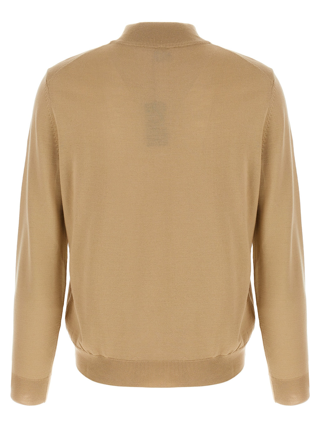 Beige Virgin Wool Cardigan