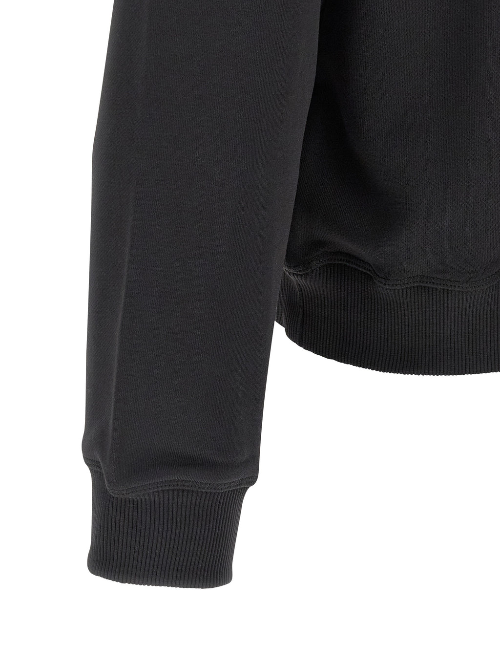 Black Cotton Sweatshirt