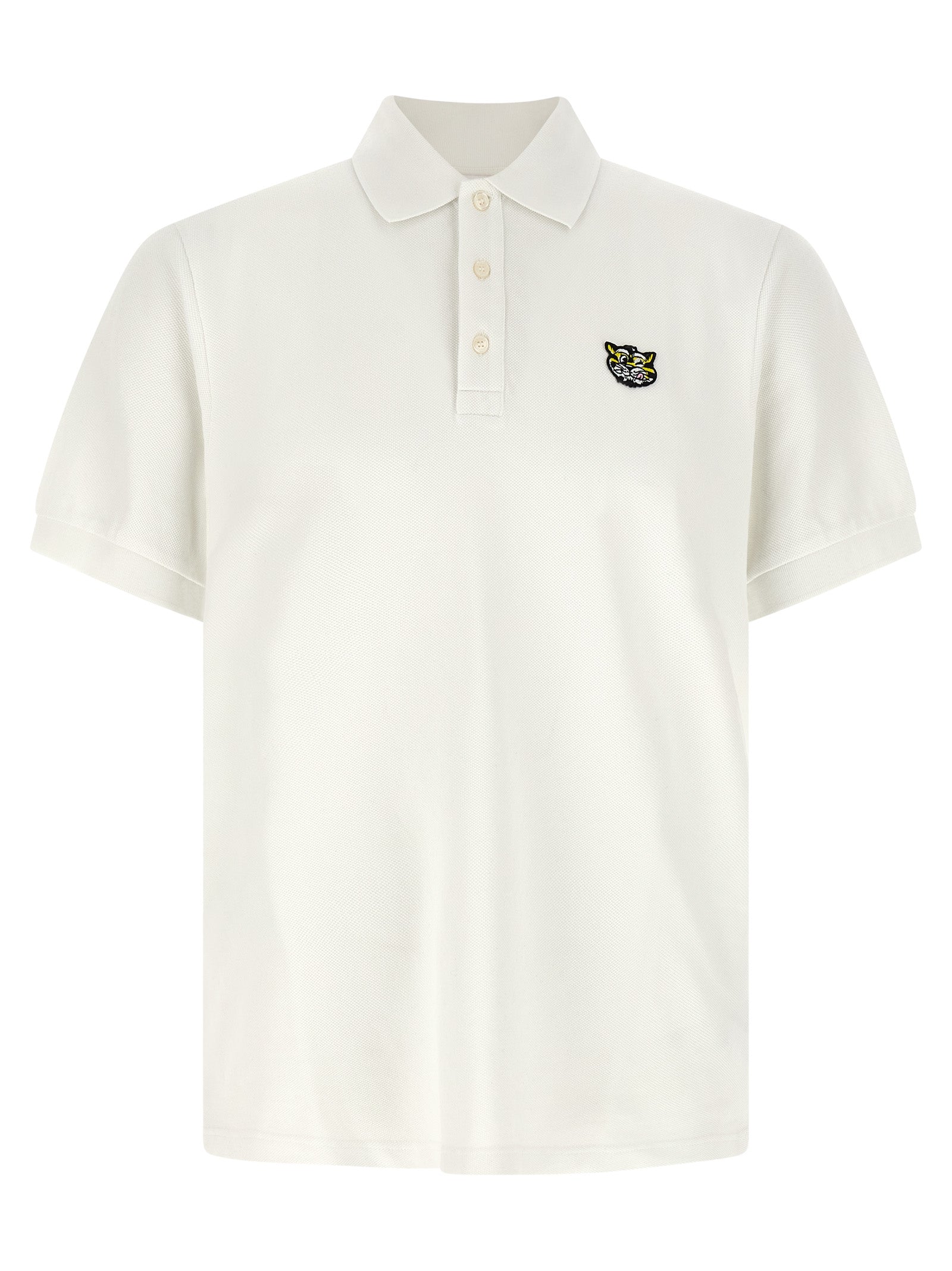 White Cotton Polo Shirt