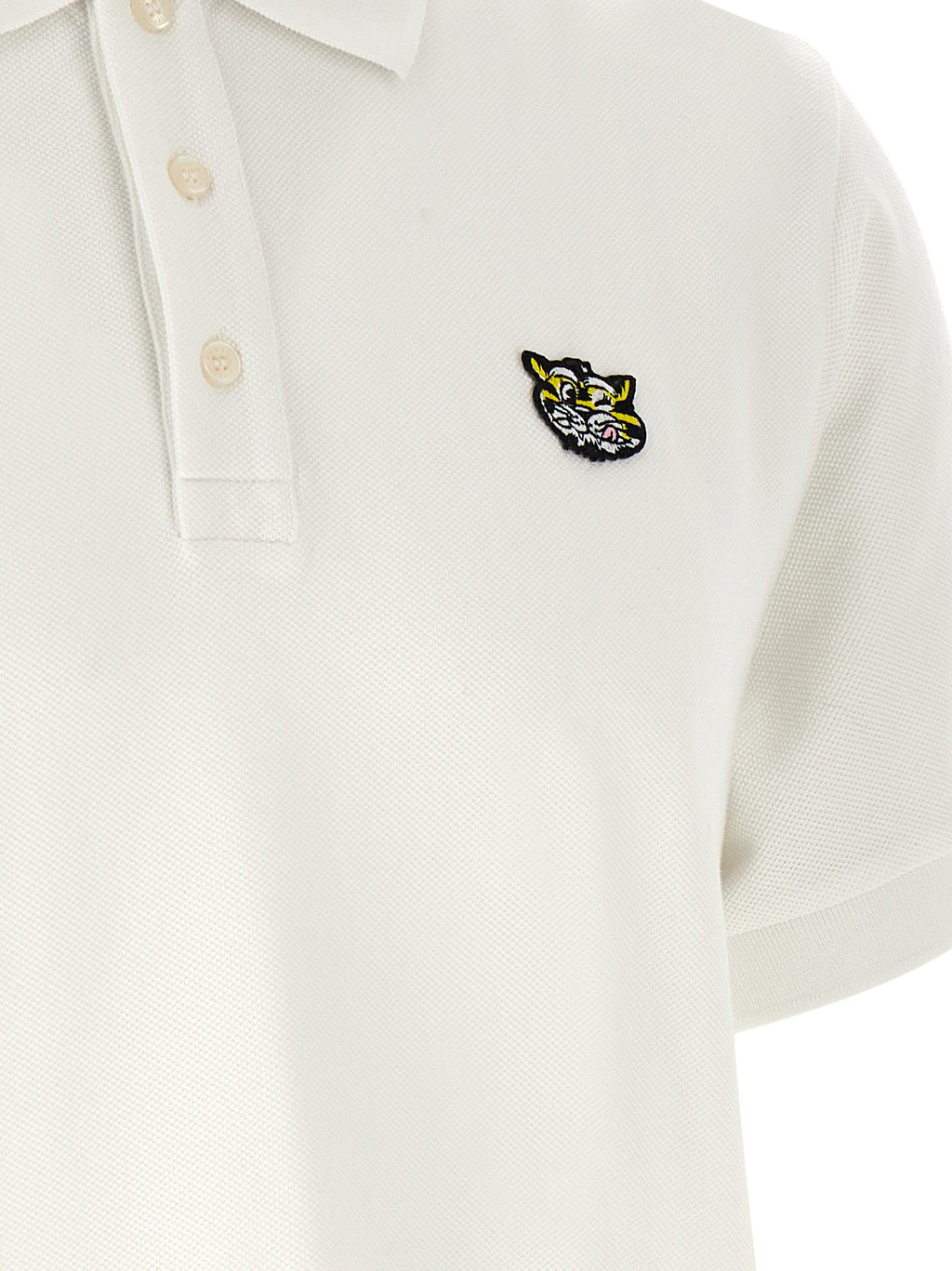 White Cotton Polo Shirt