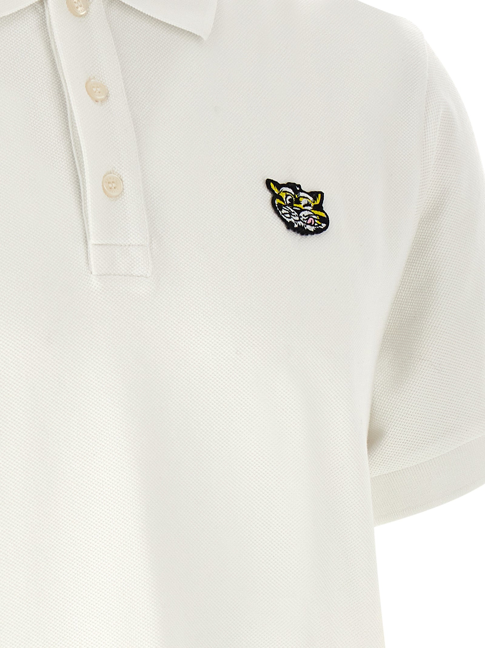 White Cotton Polo Shirt