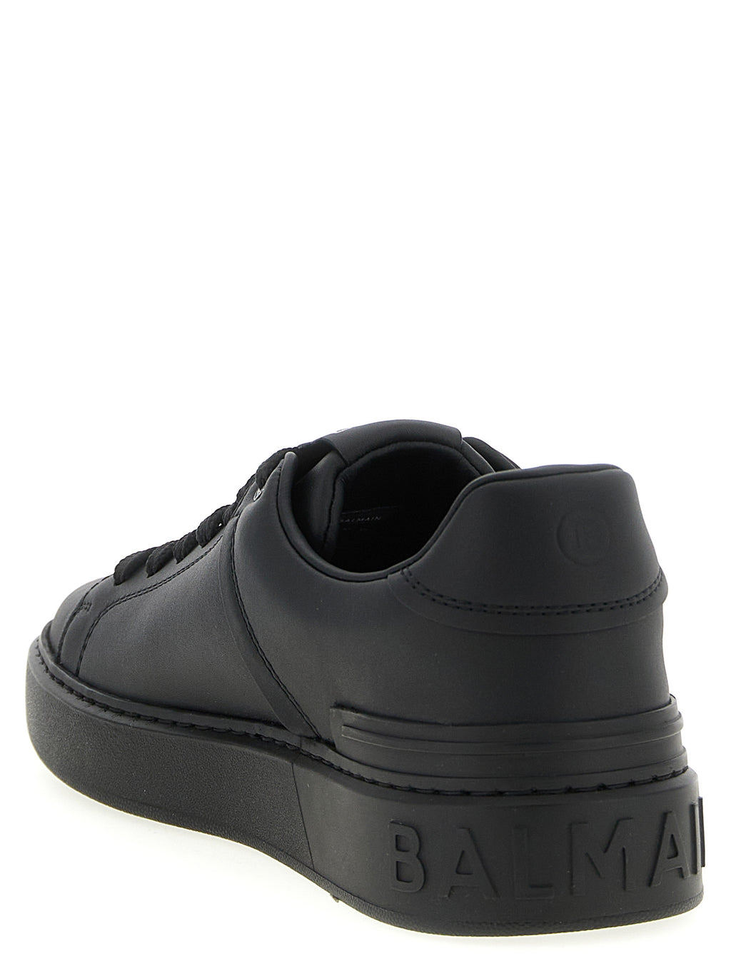 Black Calfskin Low Top Sneakers