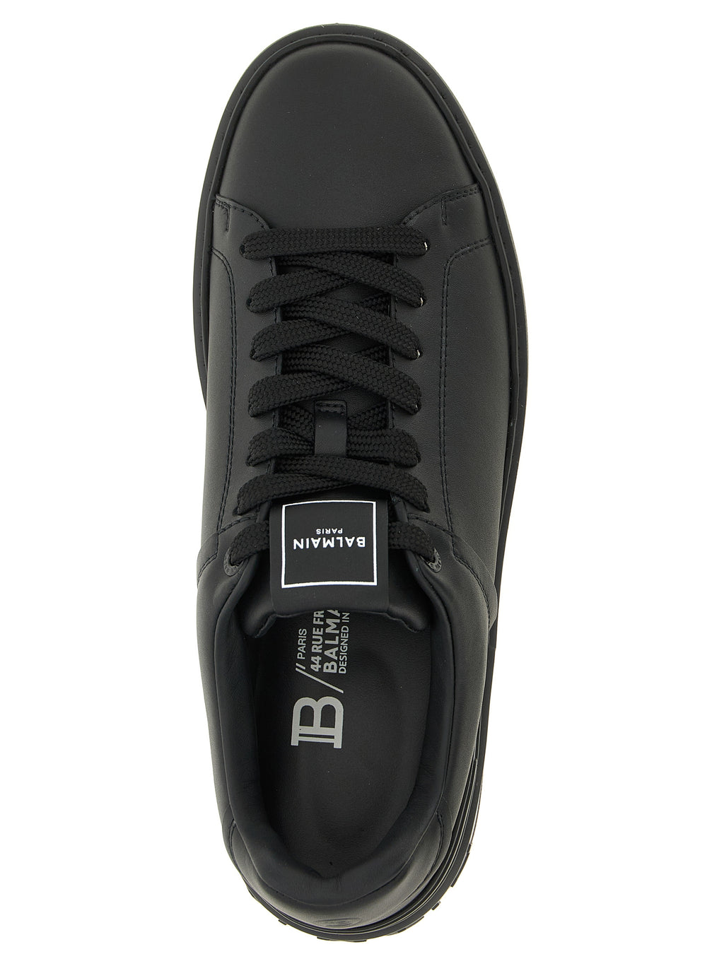 Black Calfskin Low Top Sneakers