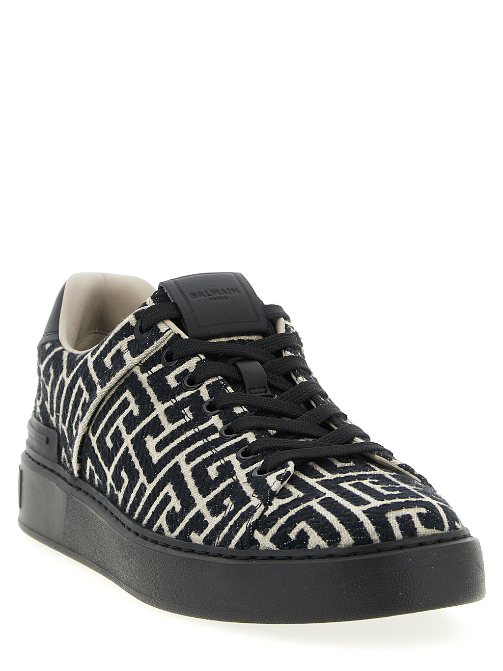 Black Cotton Sneakers