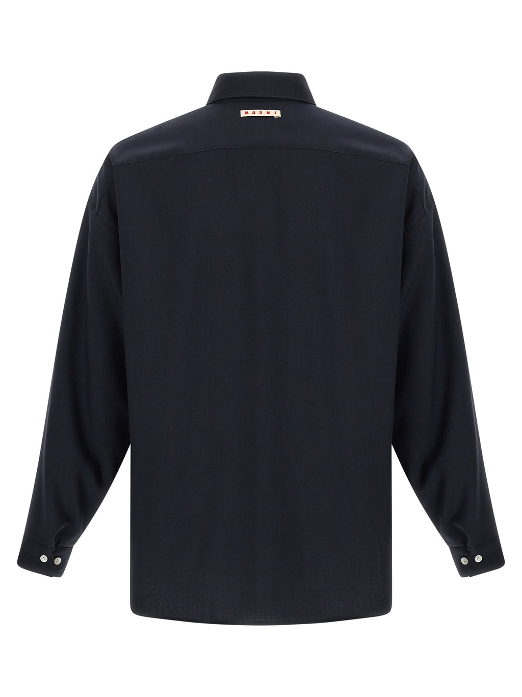 Blue Virgin Wool Blouse