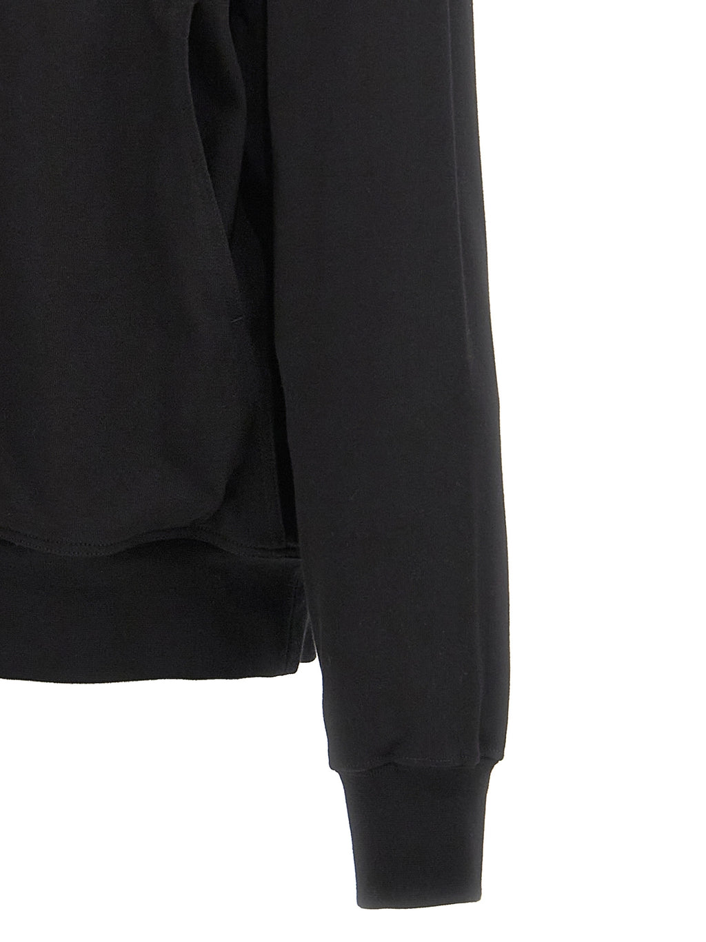 Black Cotton Sweatshirt