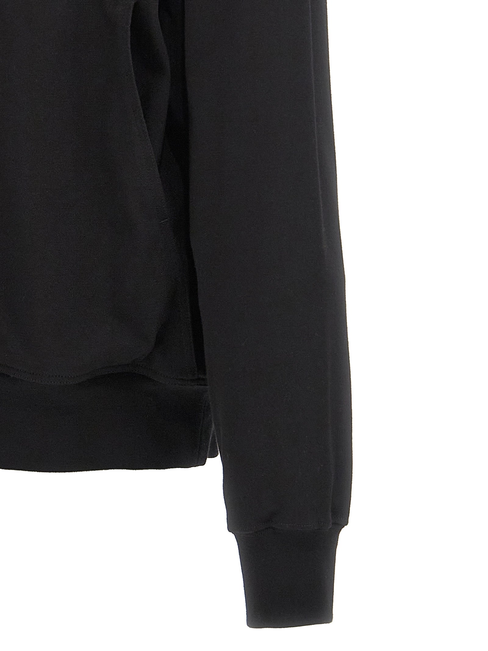 Black Cotton Sweatshirt