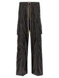 Black Nylon Cargo Pants
