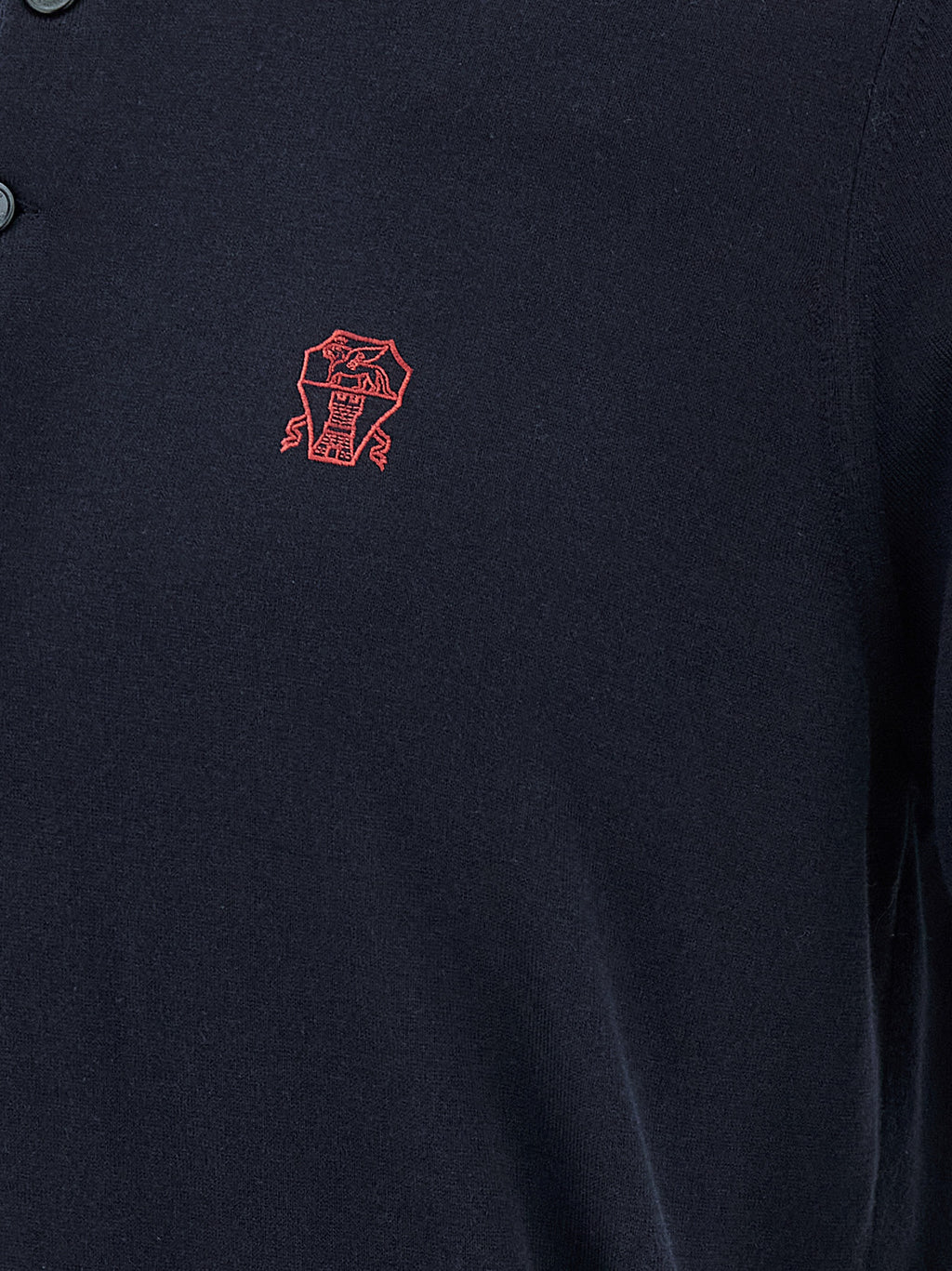 Blue Cotton Polo Shirt