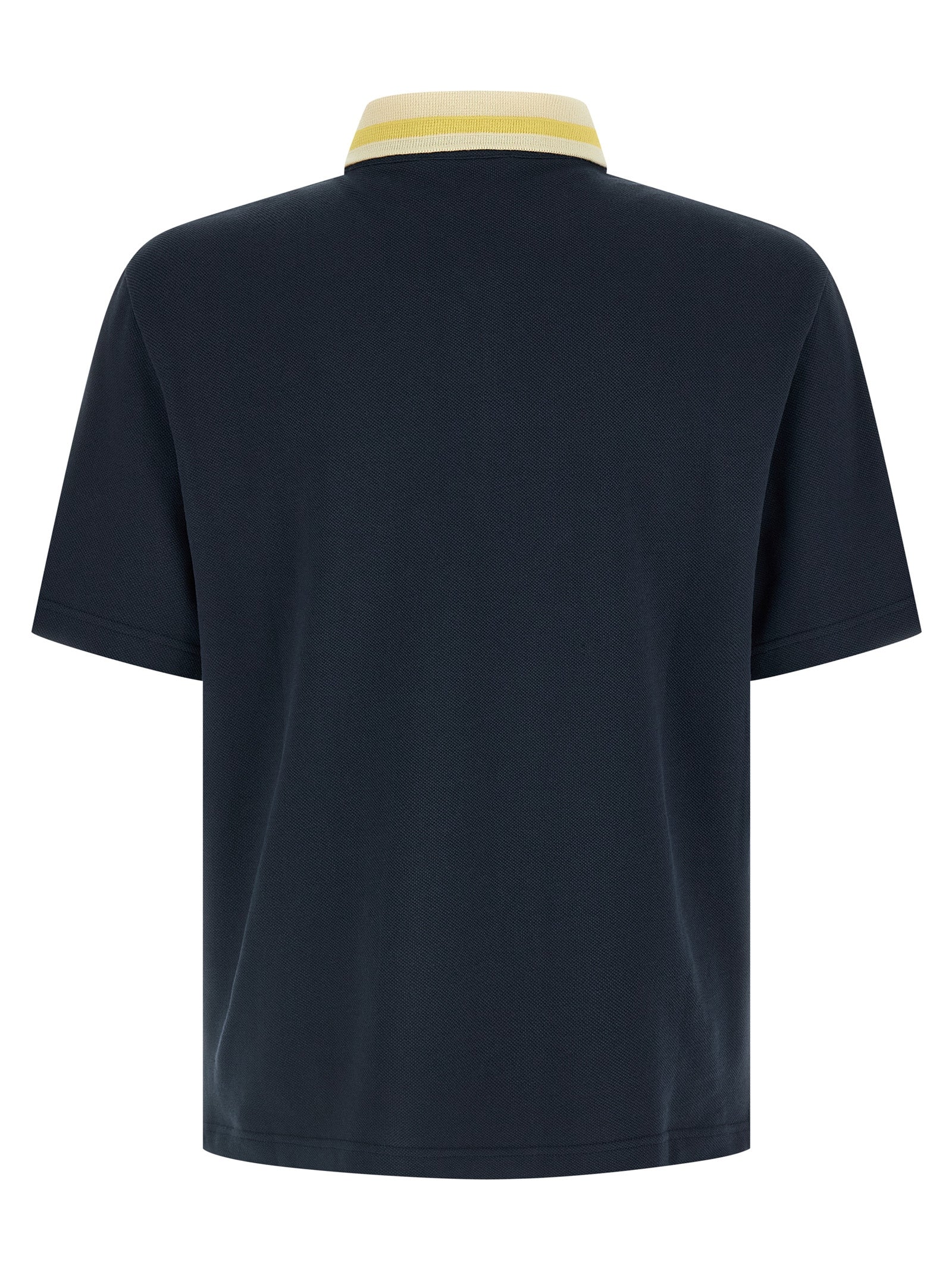 Blue Cotton Polo Shirt
