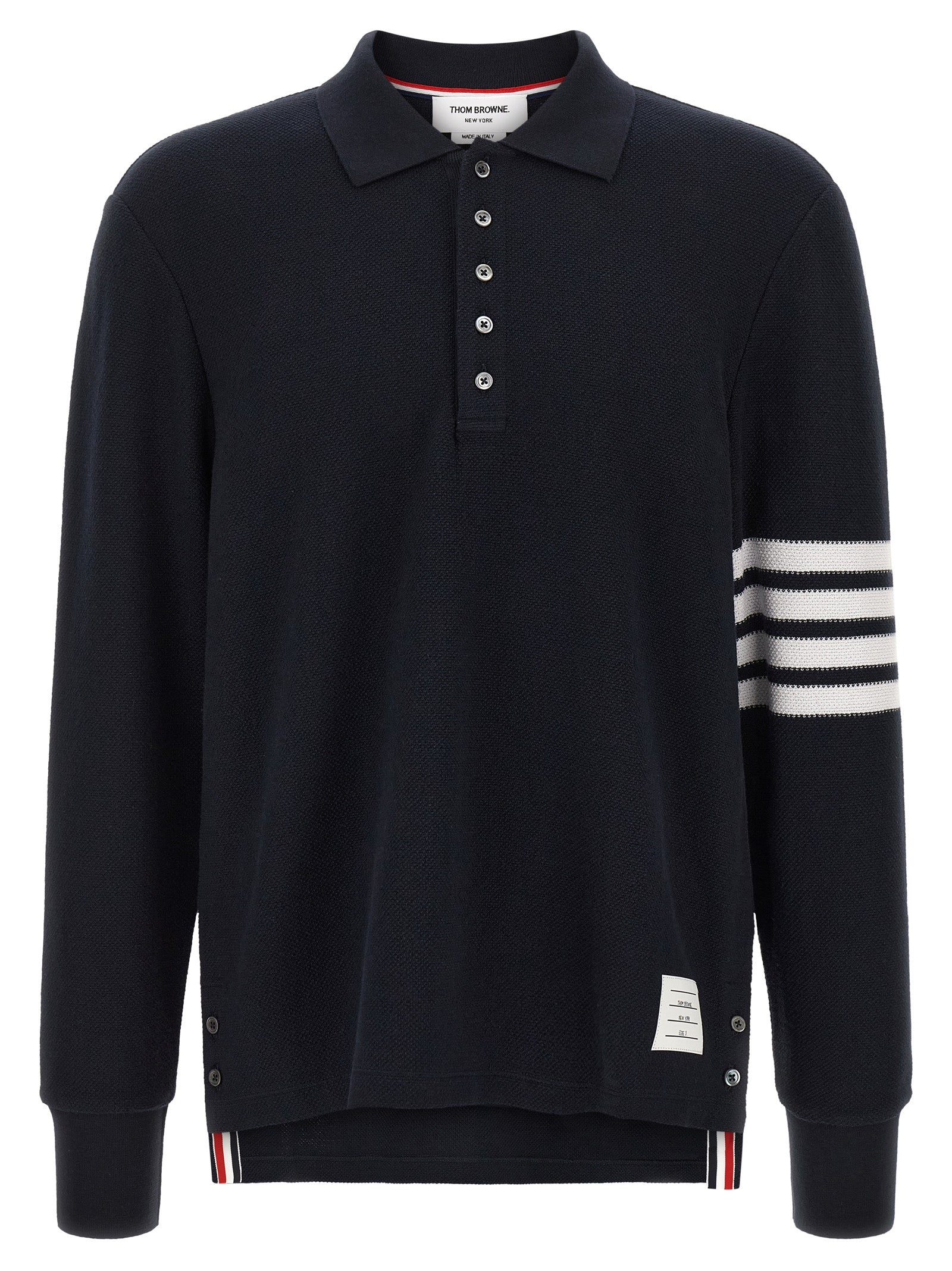 Blue Cotton Polo Shirt