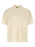 White Wool Polo Shirt