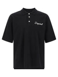Black Cotton Polo Shirt