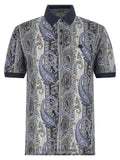 Blue Cotton Polo Shirt