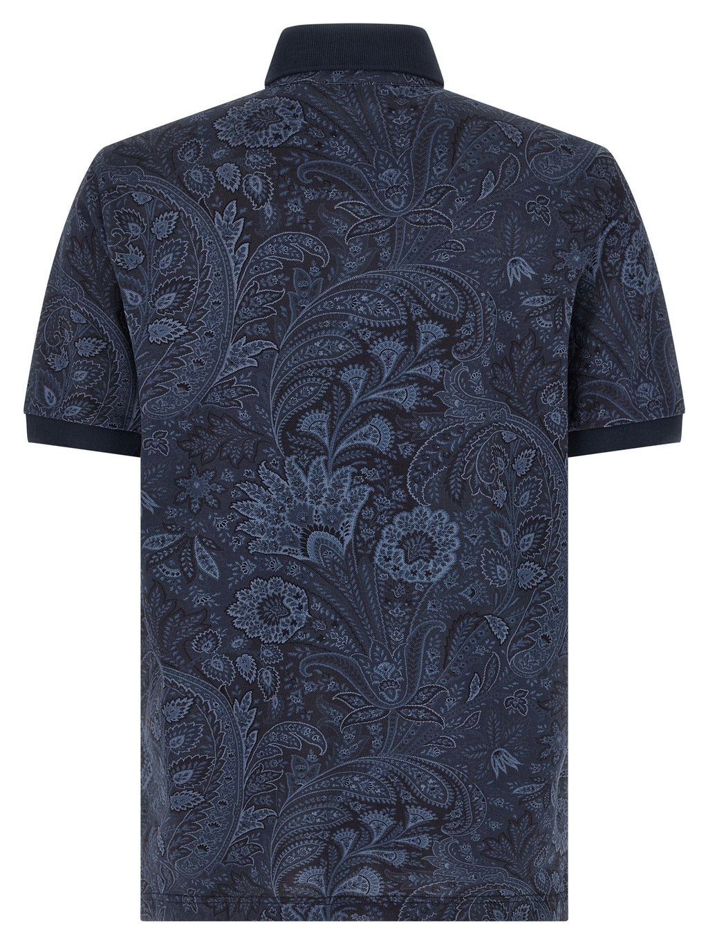 Blue Cotton Polo Shirt