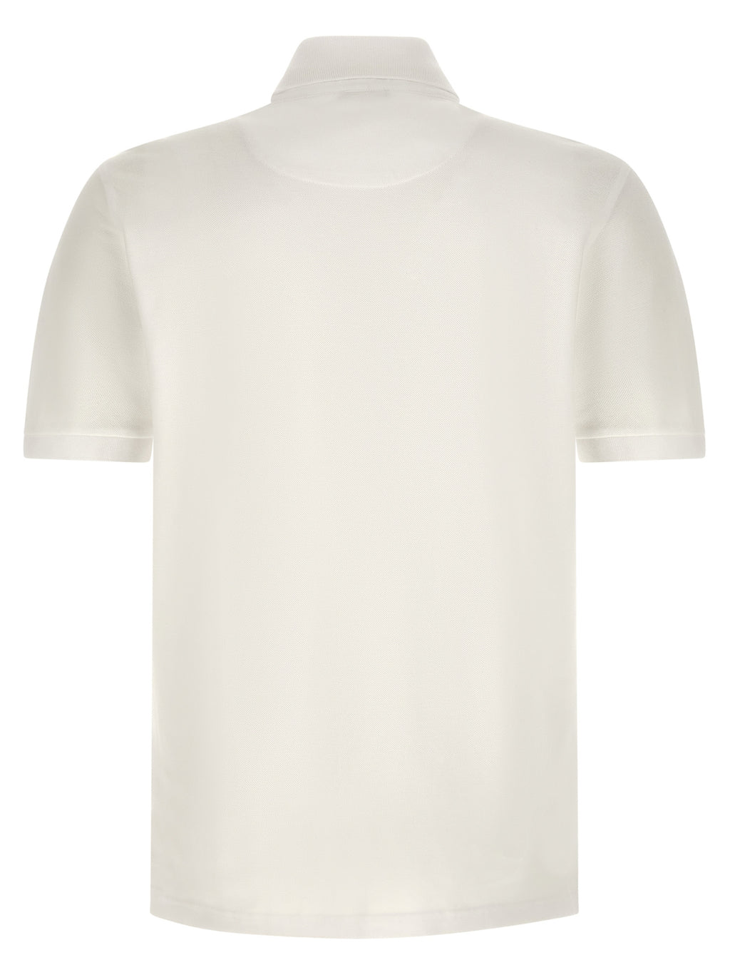 White Cotton Polo Shirt