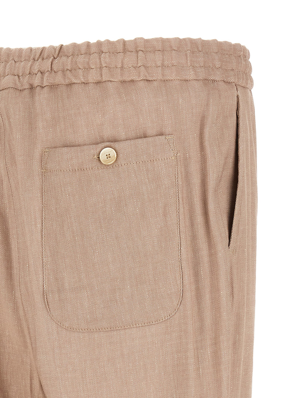 Beige Linen Joggers (Workout Pants)