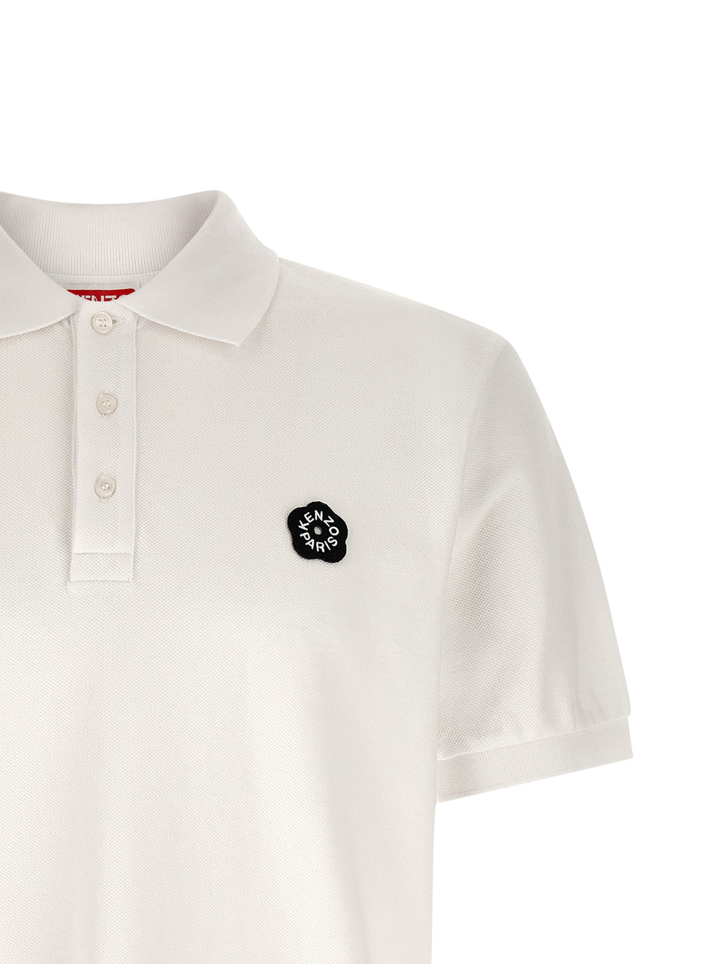 White Cotton Polo Shirt