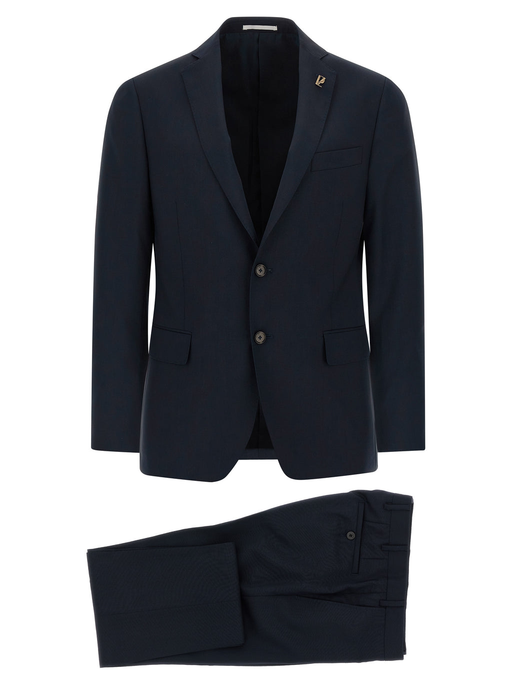 Blue Wool Two-Piece Suit