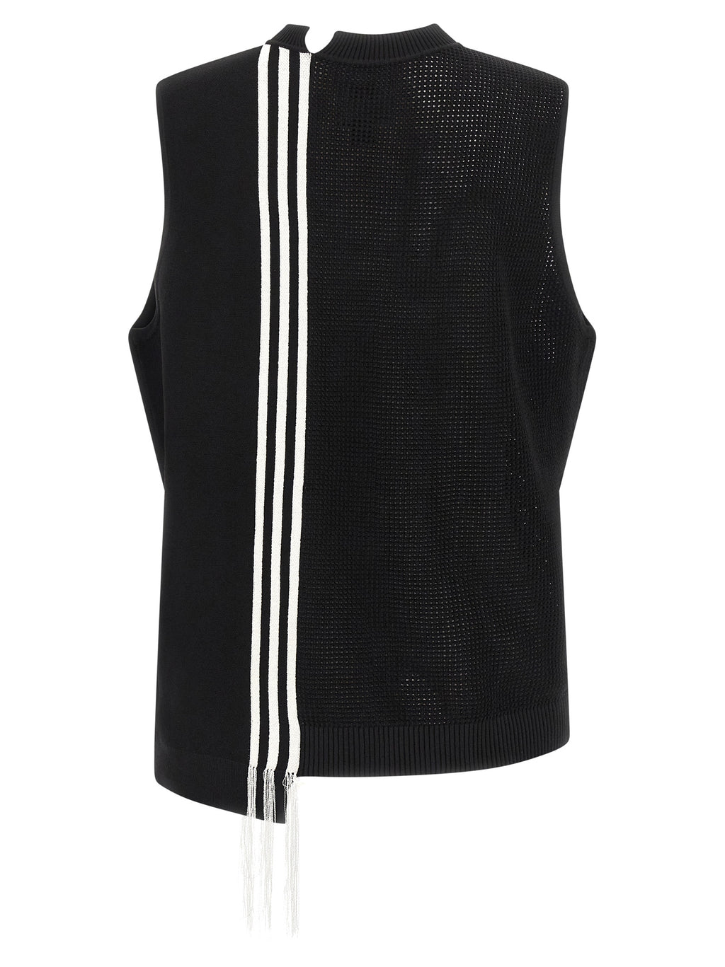 Black Rayon Sleeveless Jacket