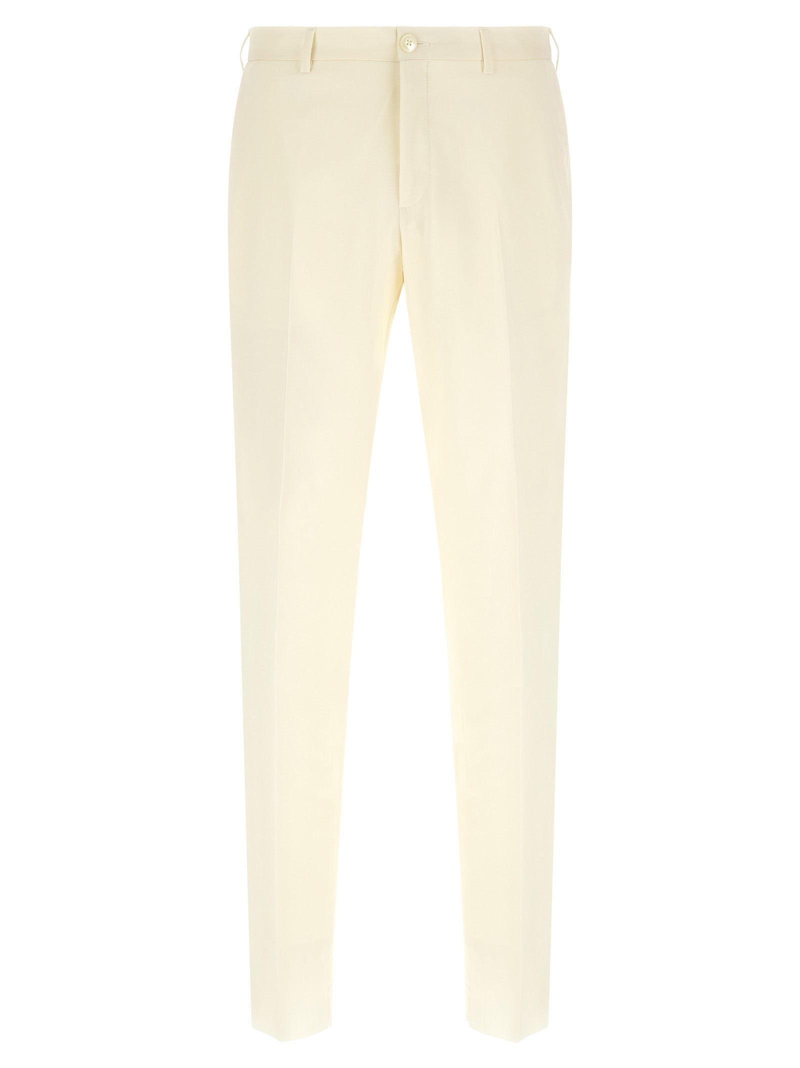White Wool Two-Piece Suit