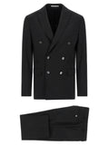Black Wool Two-Piece Suit