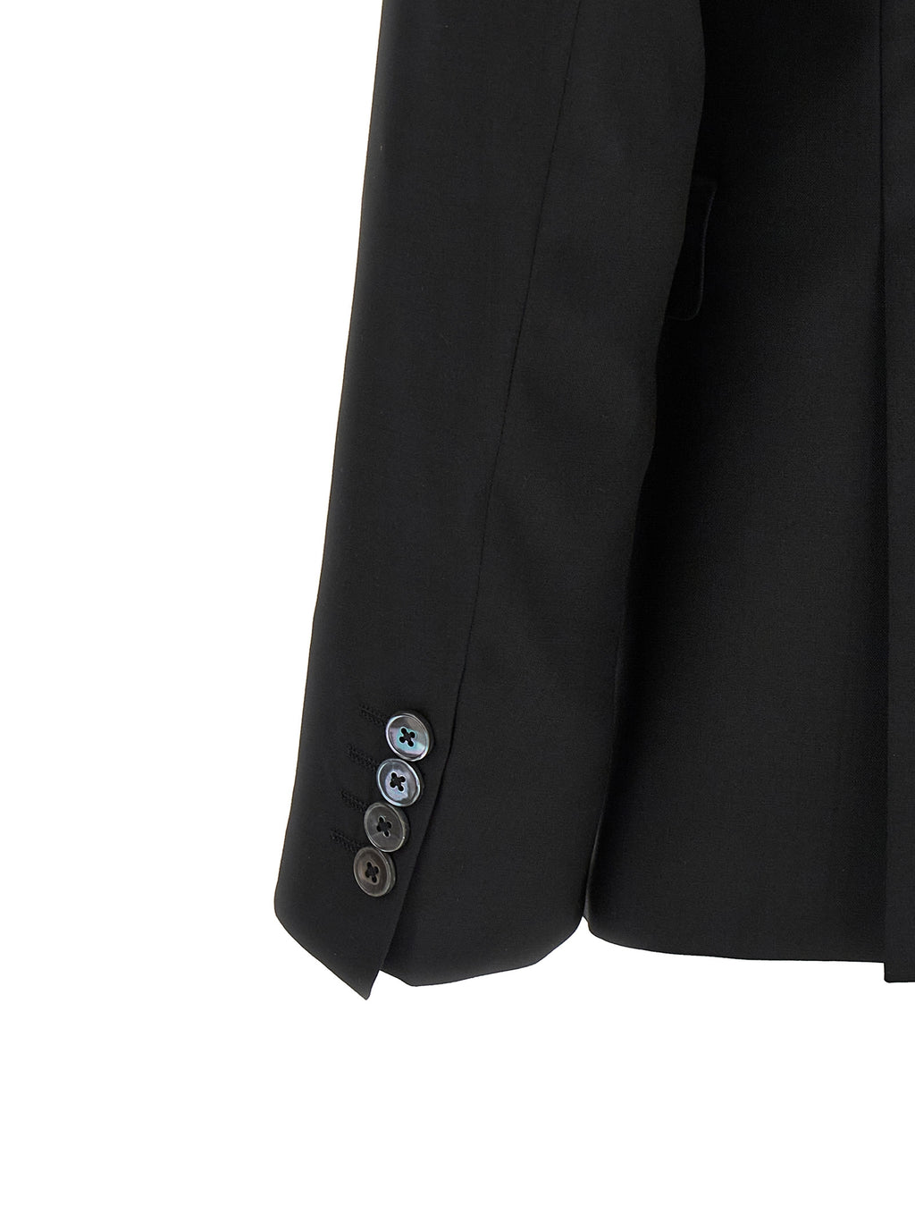 Black Wool Two-Piece Suit