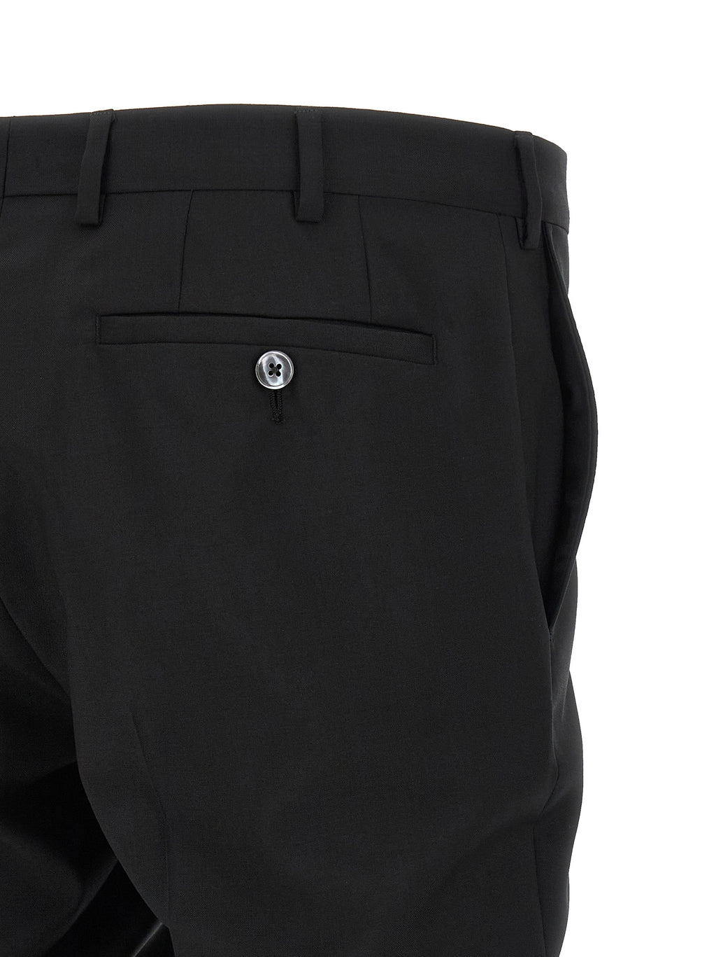 Black Wool Two-Piece Suit