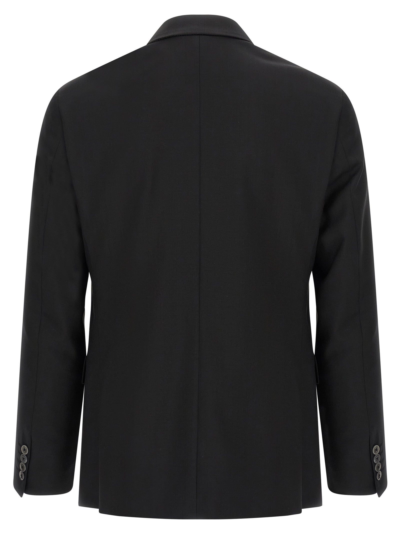 Black Wool Two-Piece Suit