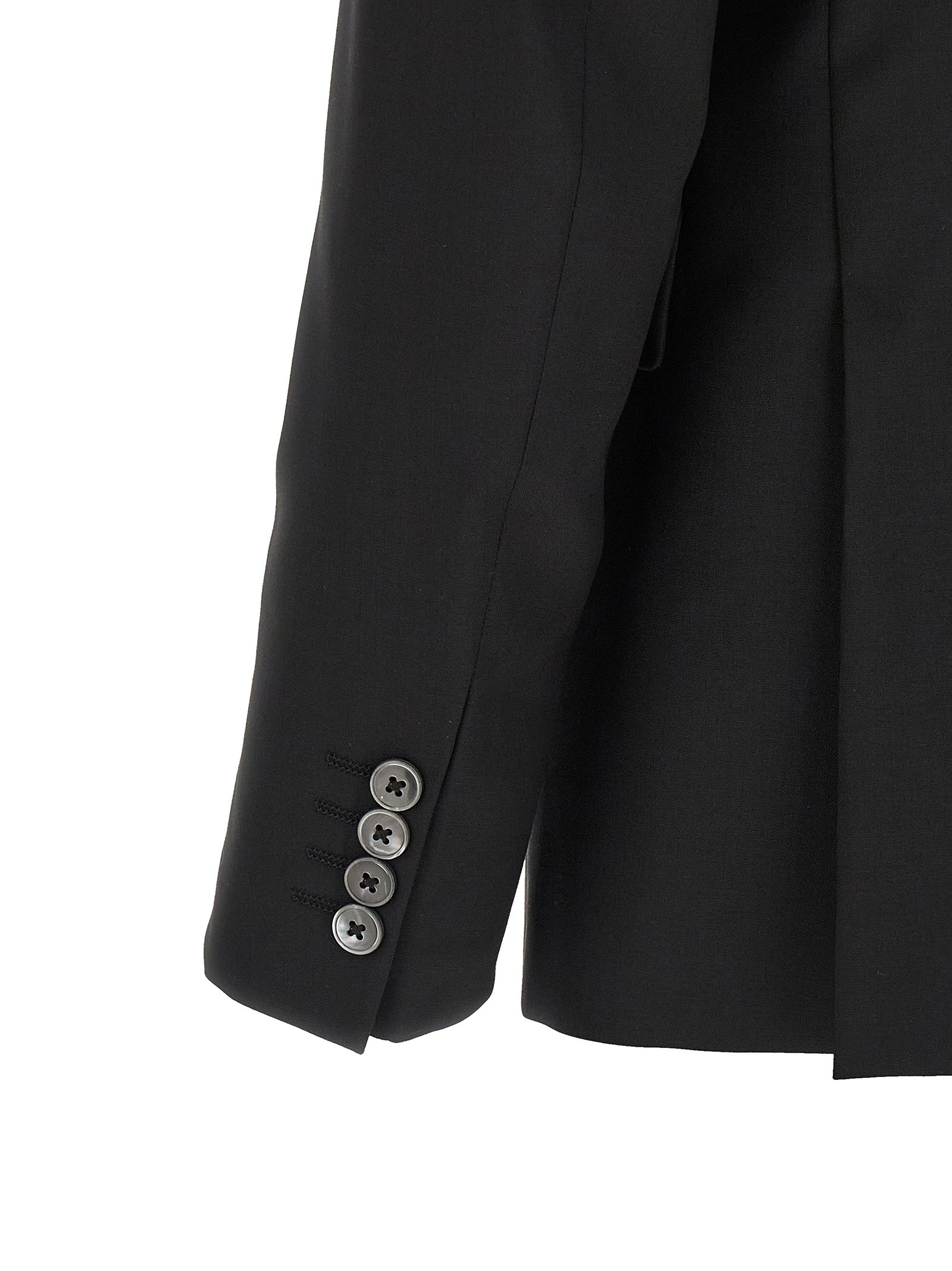 Black Wool Two-Piece Suit