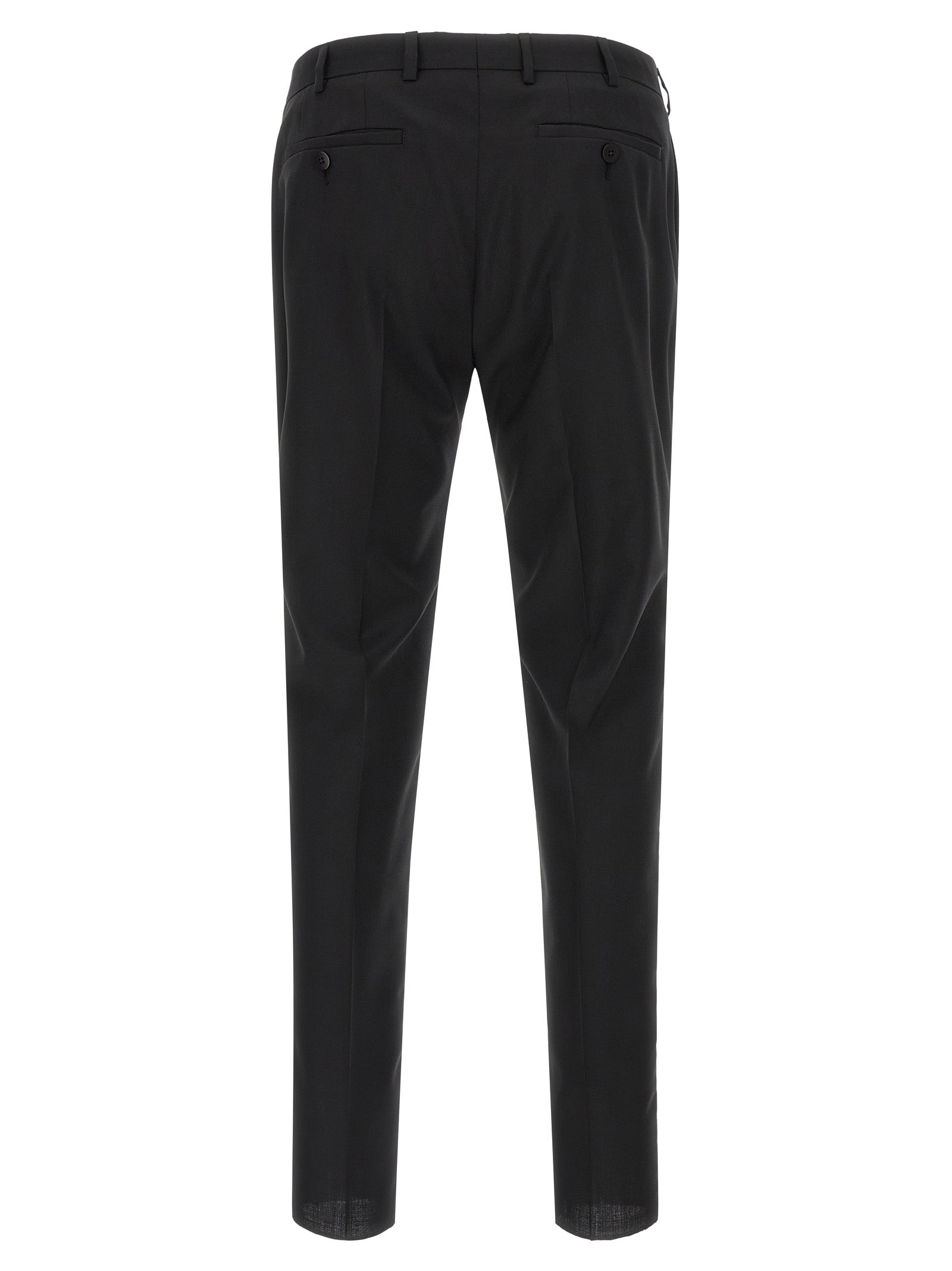 Black Wool Two-Piece Suit