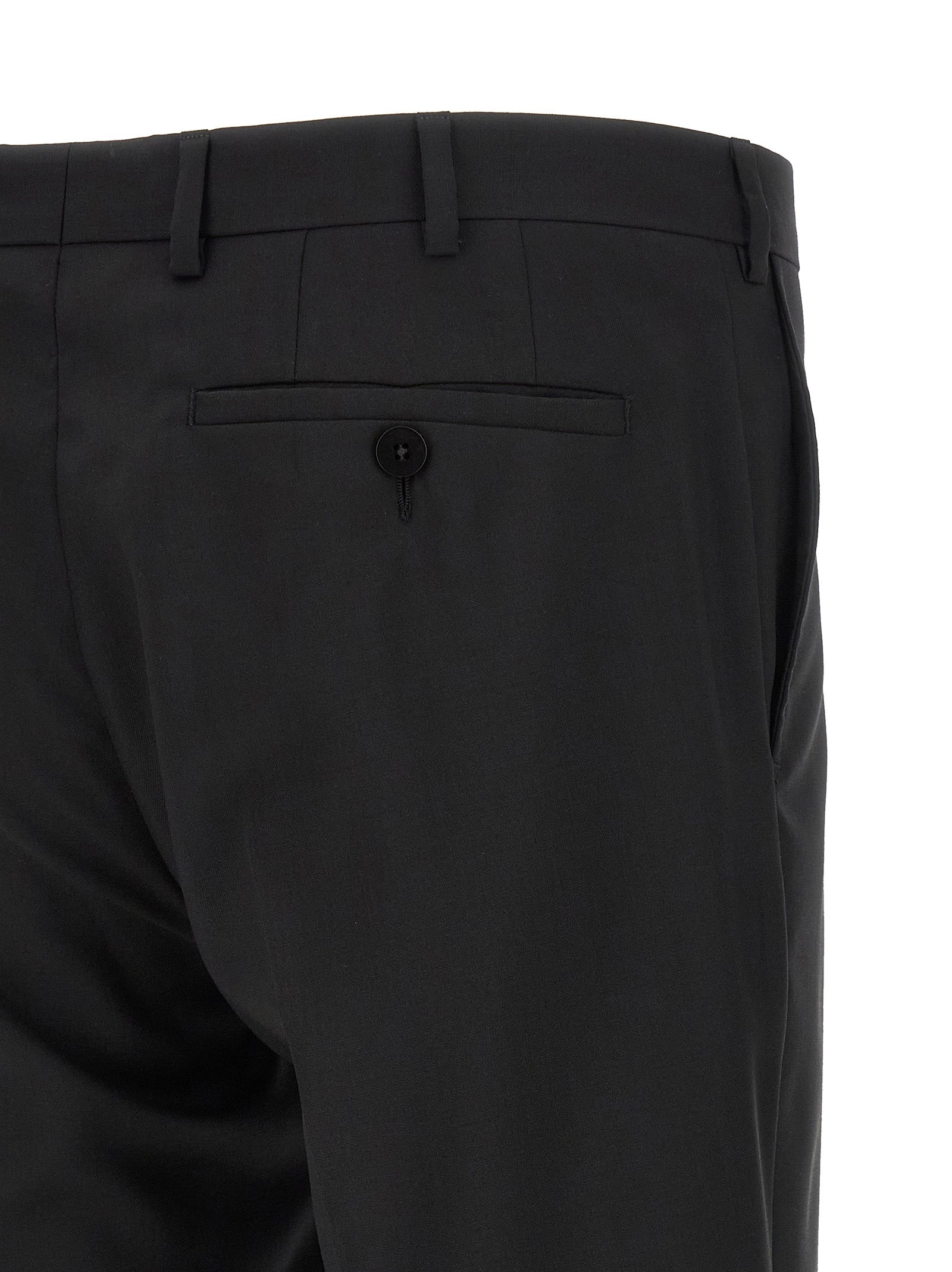 Black Wool Two-Piece Suit