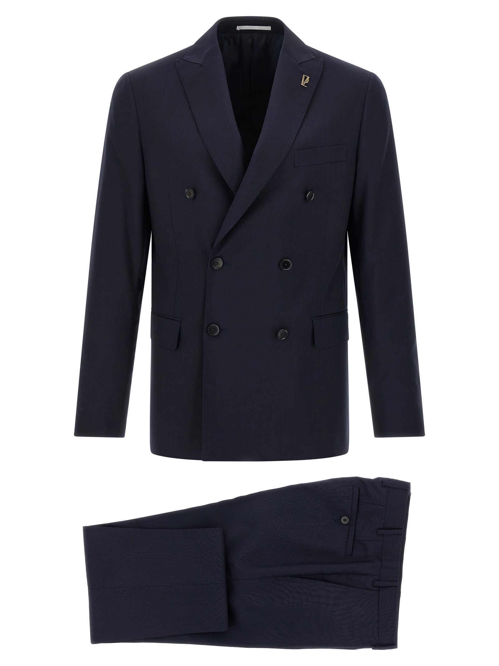 Blue Wool Two-Piece Suit