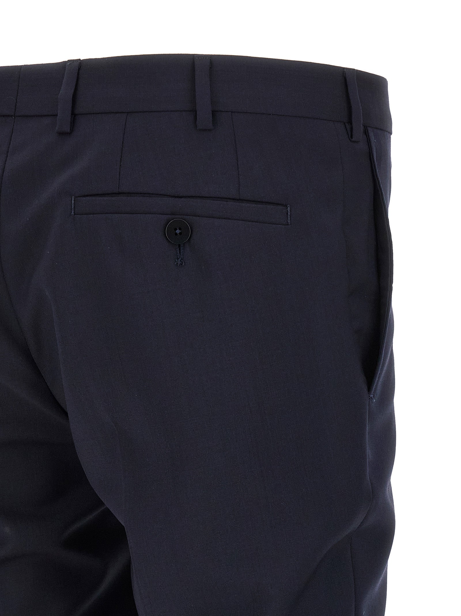 Blue Wool Two-Piece Suit