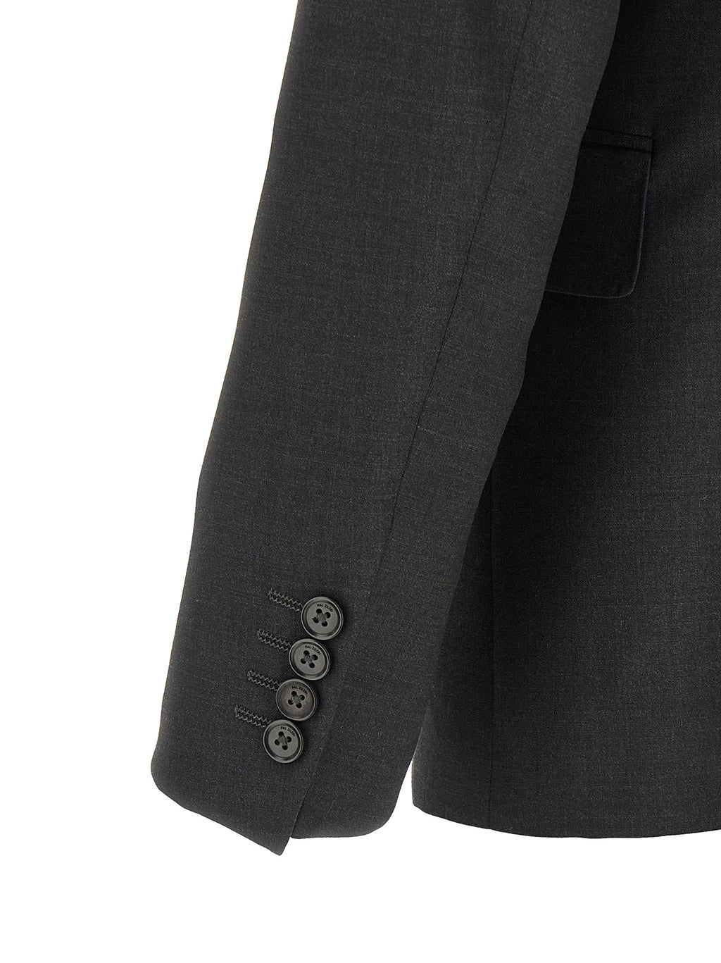 Gray Viscose Two-Piece Suit