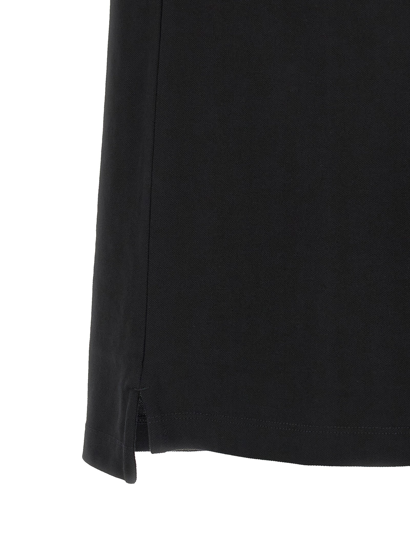 Black Cotton Polo Shirt