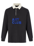 Black Cotton Polo Shirt
