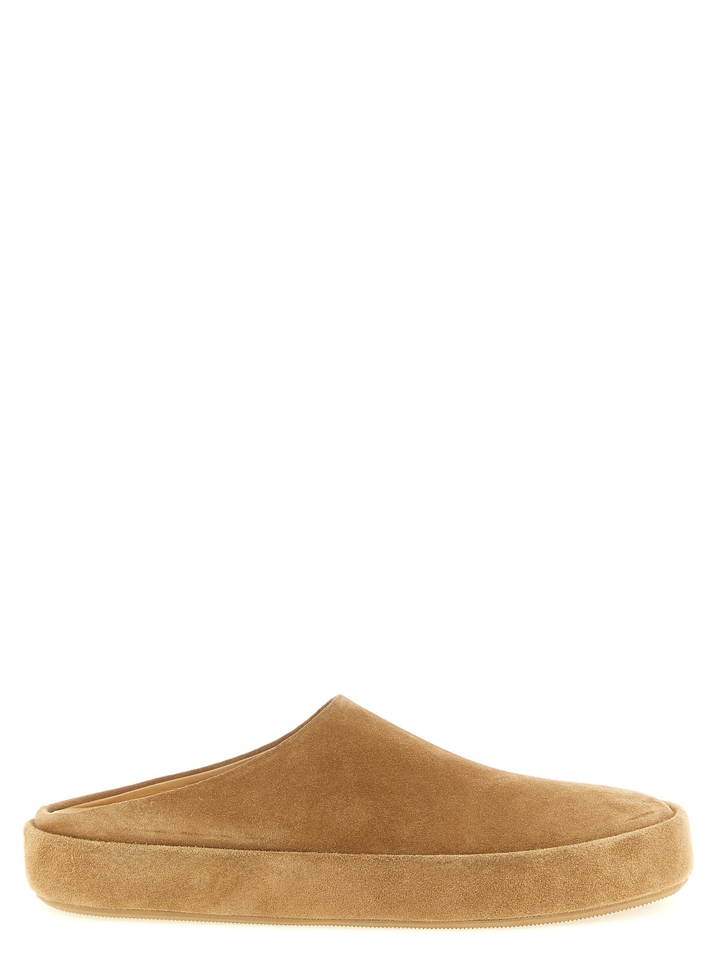 Beige Calfskin Mules