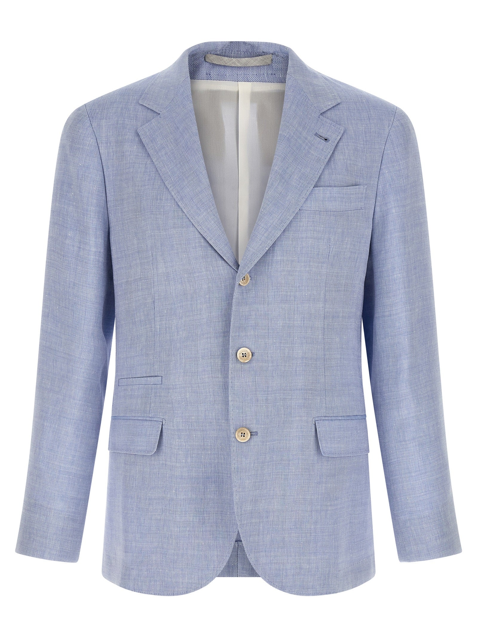 Blue Linen Blazer