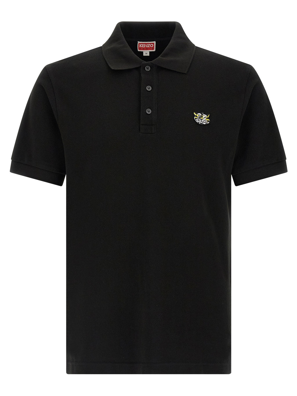Black Cotton Polo Shirt