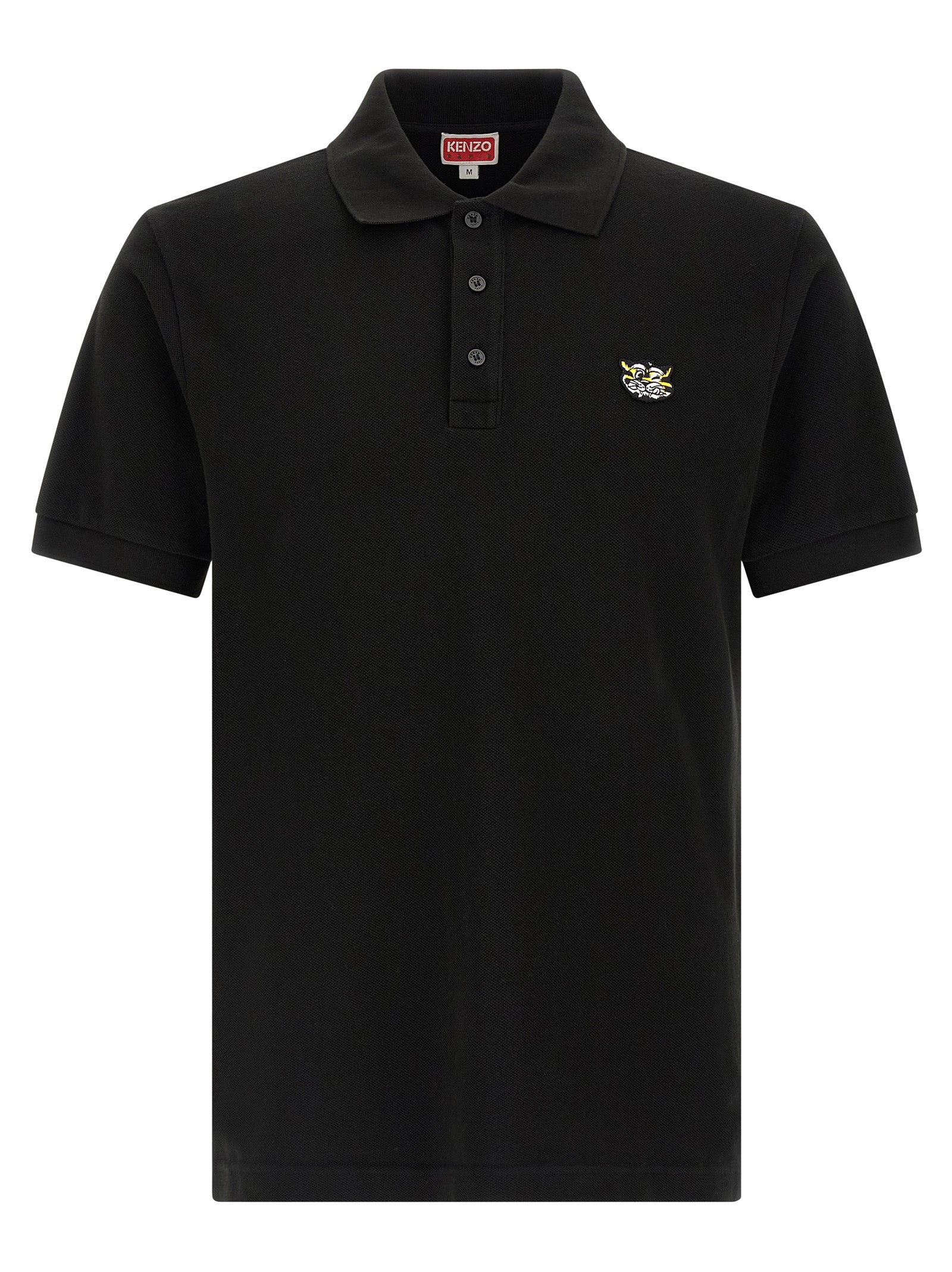 Black Cotton Polo Shirt