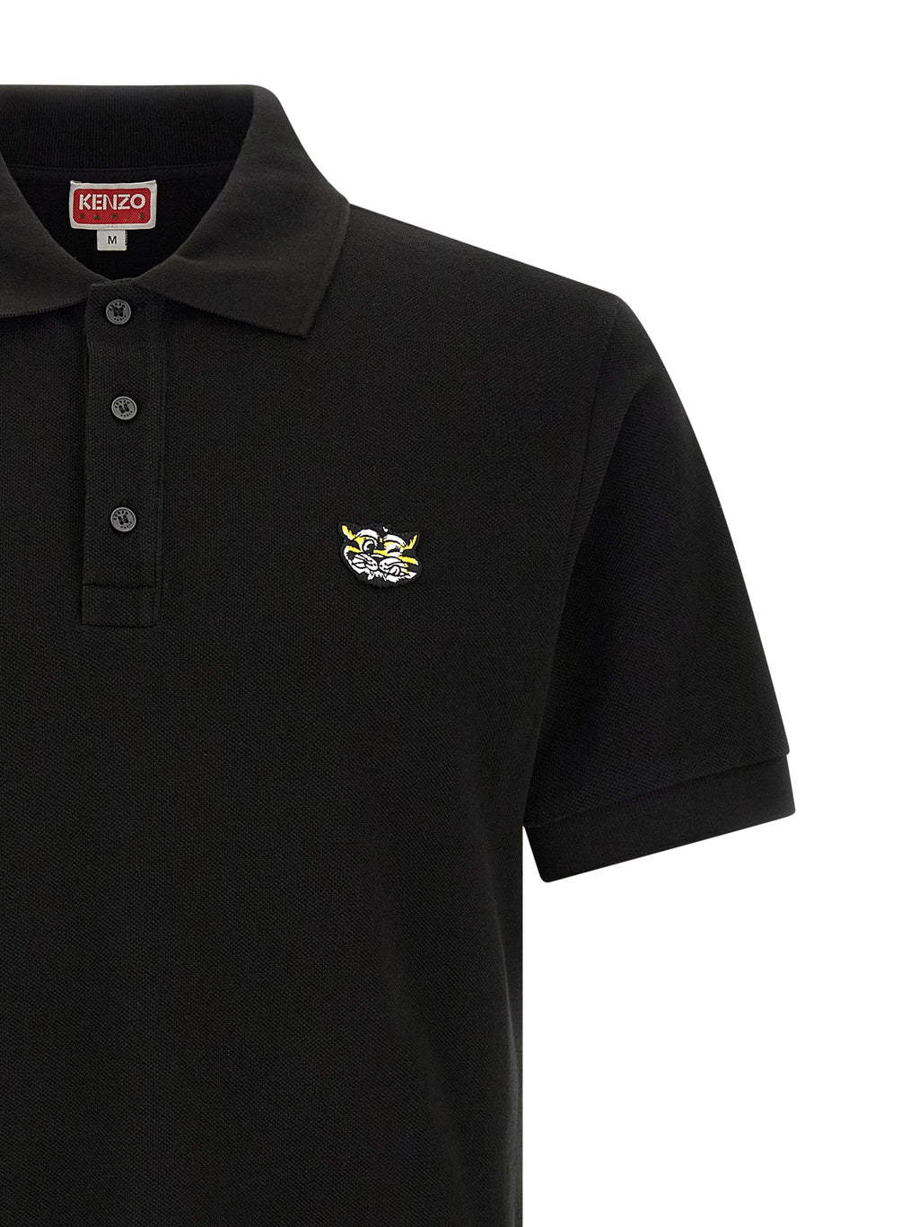 Black Cotton Polo Shirt