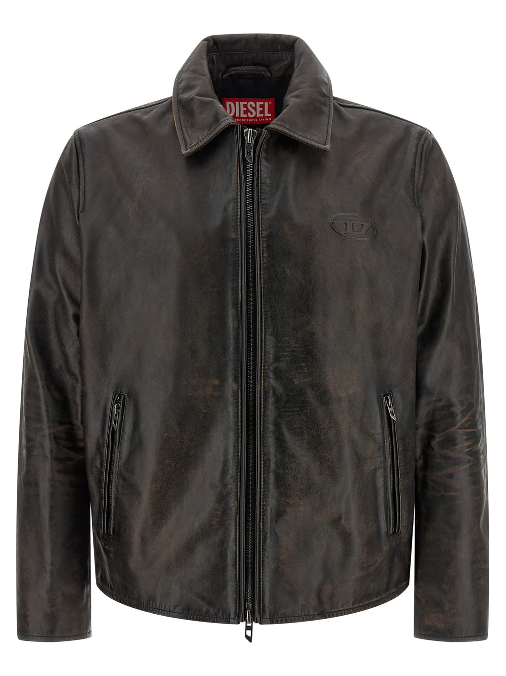 Brown Cowhide Leather Jacket