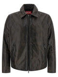Brown Cowhide Leather Jacket