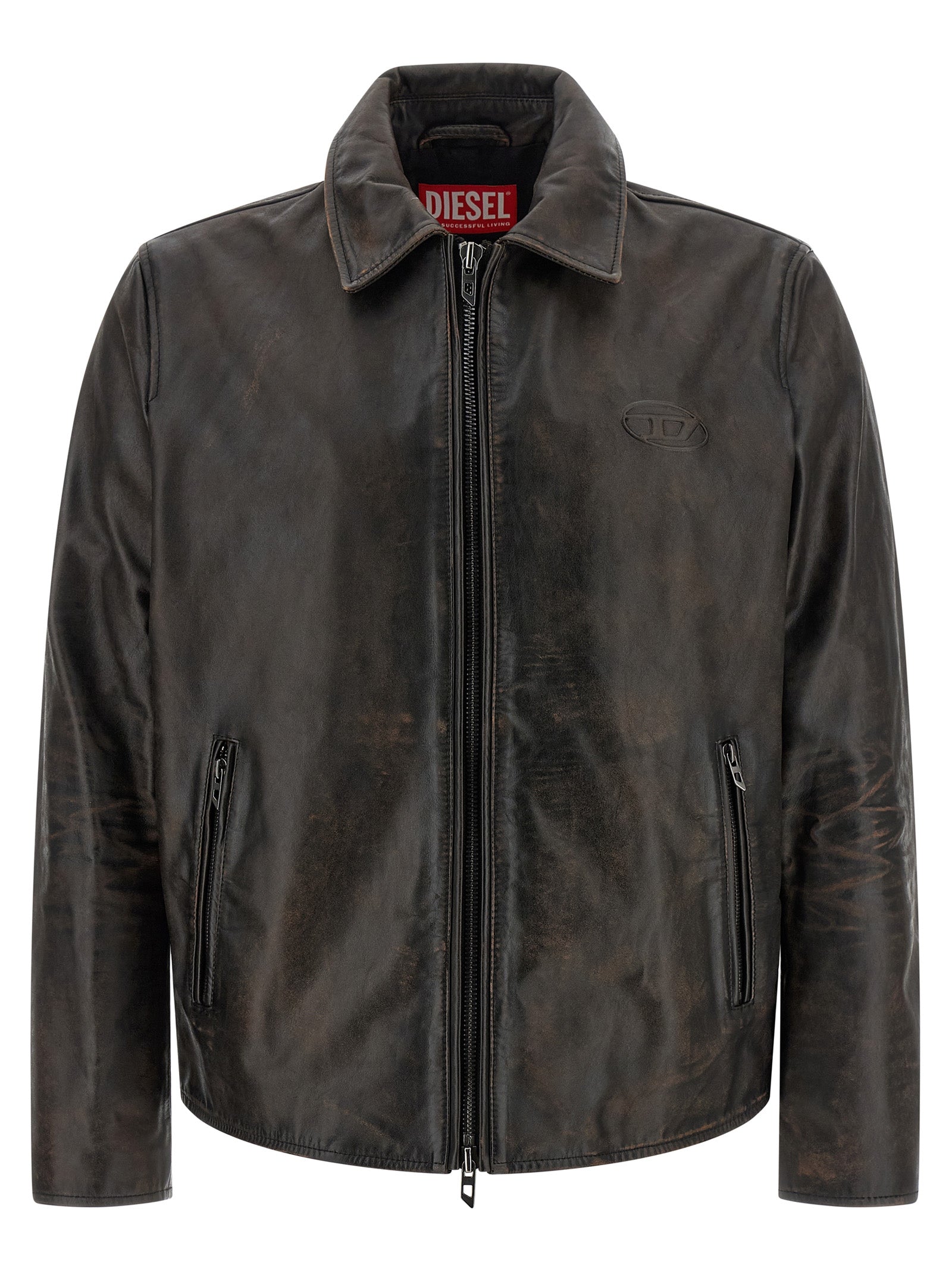 Brown Cowhide Leather Jacket